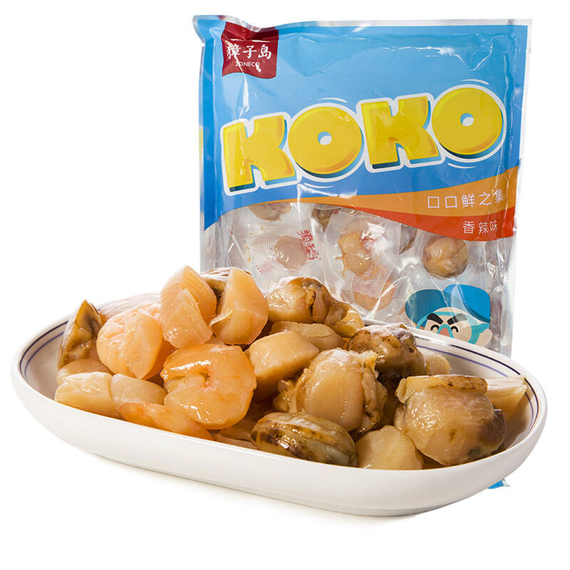 獐子岛(zoneco seafood)休闲食品 小吃 即食全贝/虾仁 香辣鲜之集180g