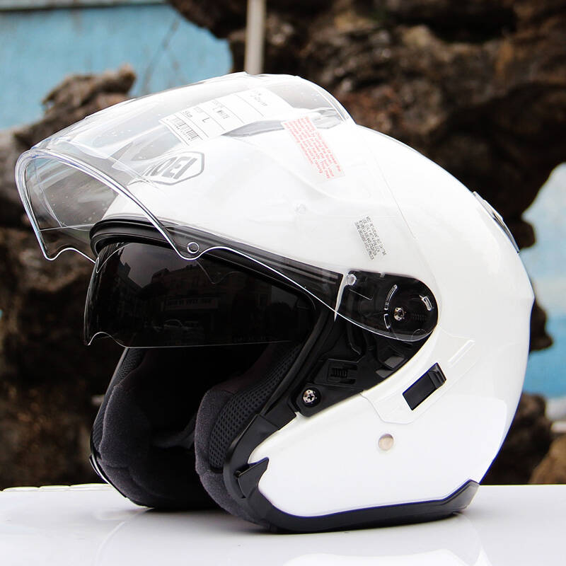 shoei头盔摩托车半盔 日本进口头盔男女机车赛车头盔 shoei半盔四季双