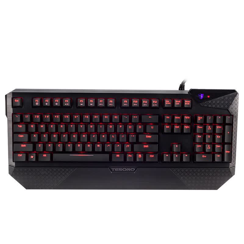 铁修罗(tesoro)ts-g1nl 杜兰朵剑背光版机械键盘 黑色红轴