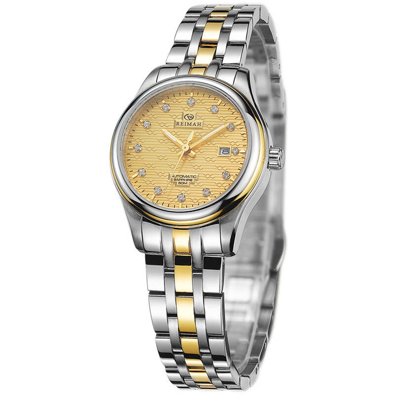 雷迈表 (reimah)手表机械魅力系列钢带机械表女表l8039.