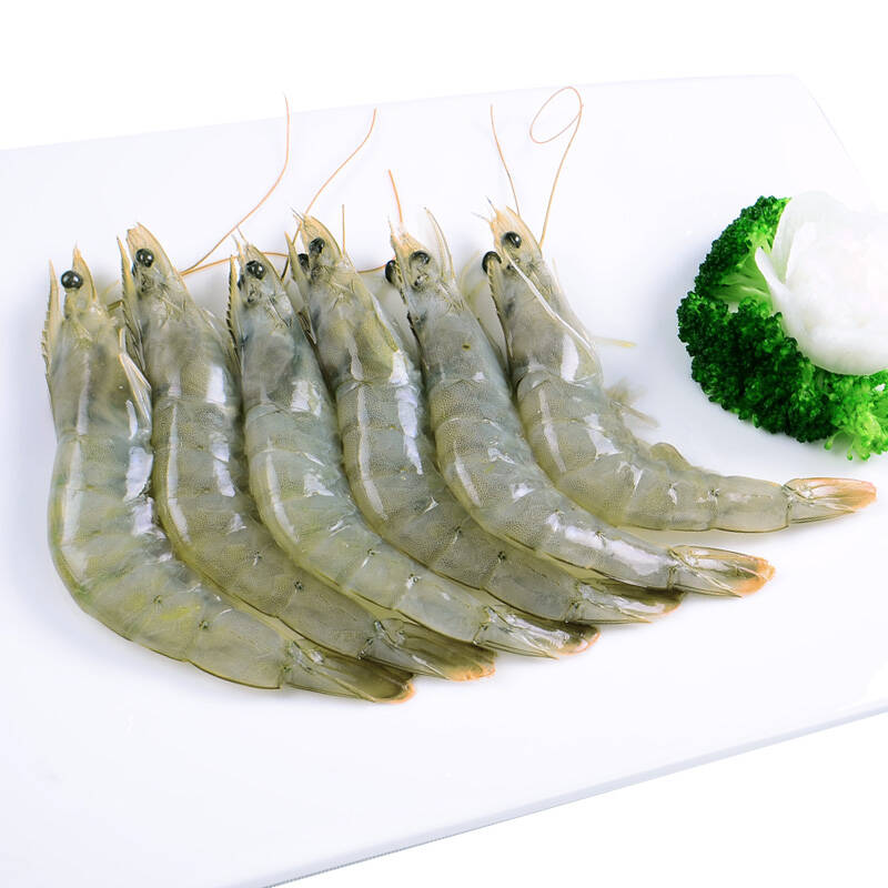 蓝雪 冷冻厄瓜多尔白虾 2kg 100-120只 盒装 自营海鲜水产