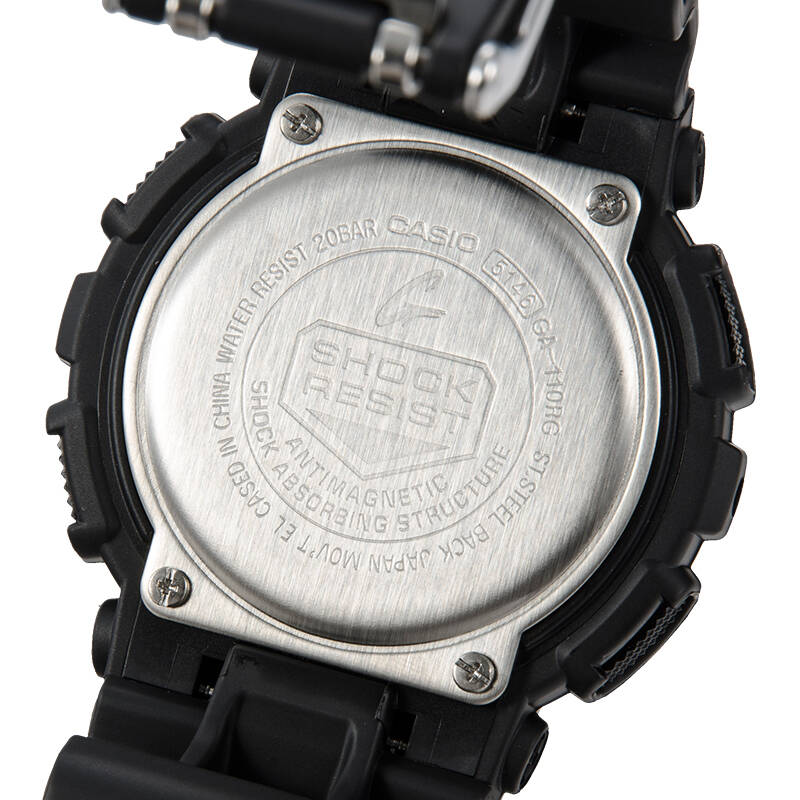 卡西欧(casio)手表 g-shock系列玫瑰金双显运动石英男表ga-110rg-1a