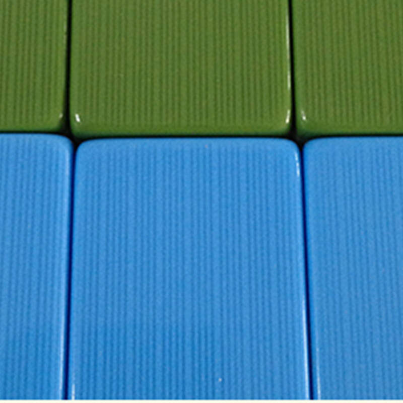 御目 大号麻将 38-44mm耐磨中号大号家用手搓麻将牌 38mm蓝144张