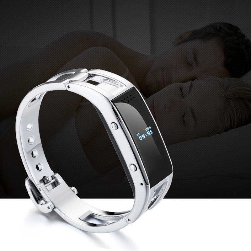 senbowe 金属智能蓝牙手环 智能手环男女通话手环 睡眠监测 遥控拍照
