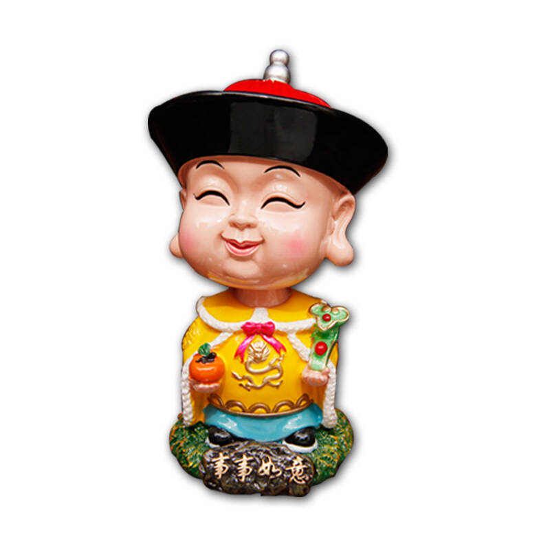 喜印小和尚 小皇帝汽车摆件 饰品 卡通 摇头 公仔 小皇帝淡定一个加