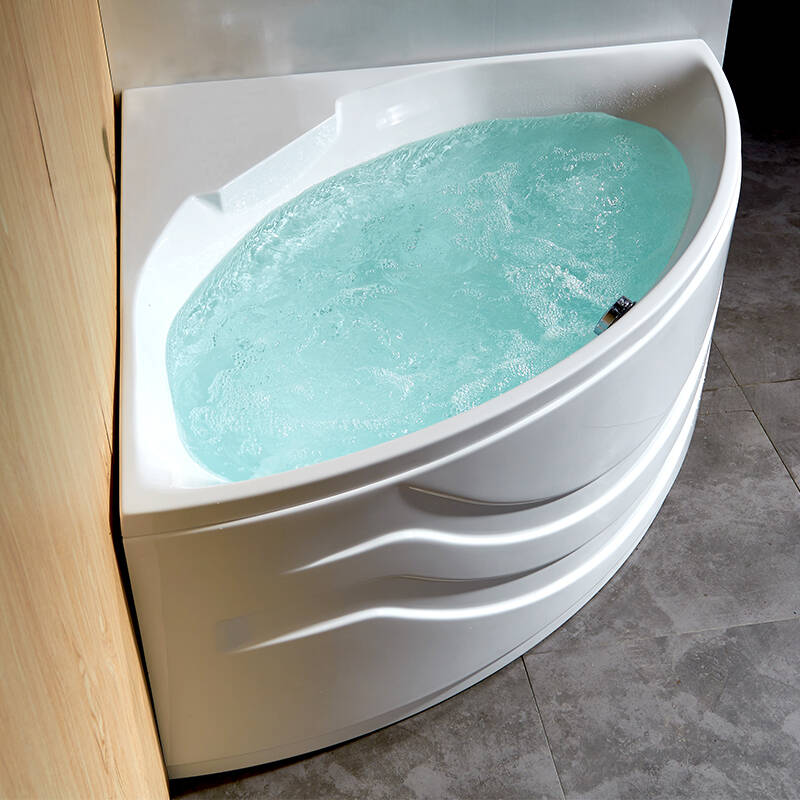 埃飞灵 按摩浴缸 亚克力三角扇形浴缸浴盆at-75518系列 扇形浴缸带