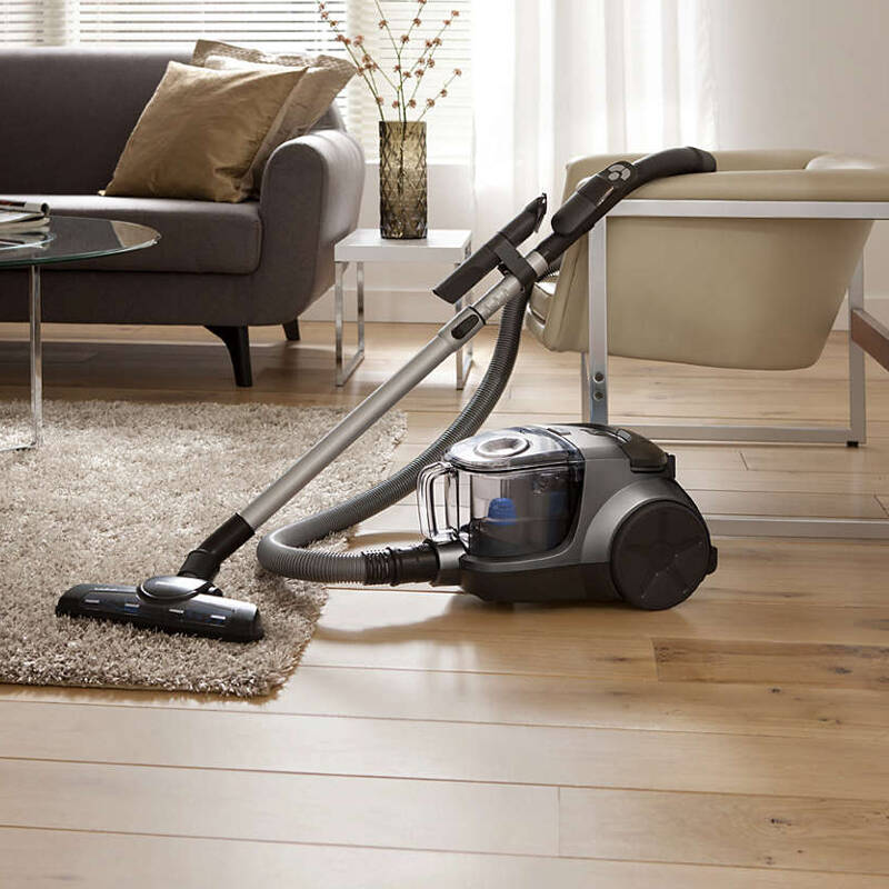 飞利浦(philips)吸尘器大功率卧式无耗材无尘袋集尘桶型家用吸尘机