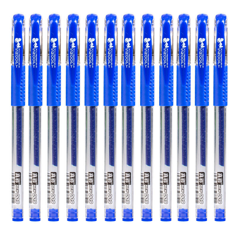 真彩(truecolor)009中性笔 蓝色 0.5mm通用头 12支装