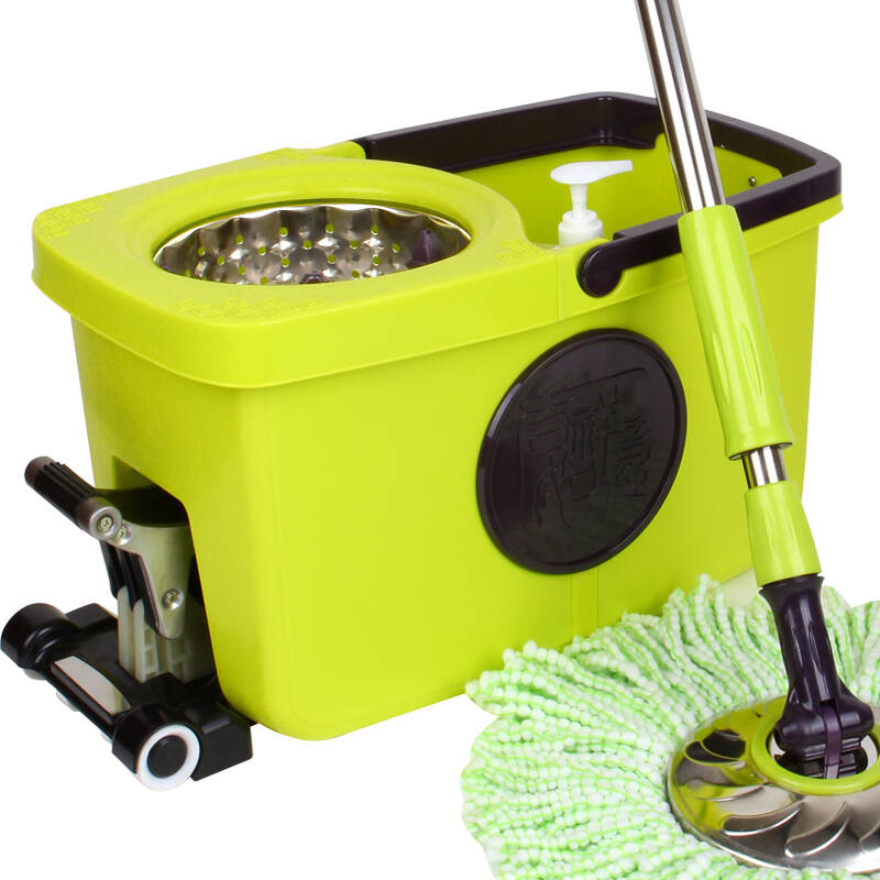 洁仕宝吉祥如意旋转拖把 好神拖 手压拖布地拖拖把桶旋转包邮 2头装