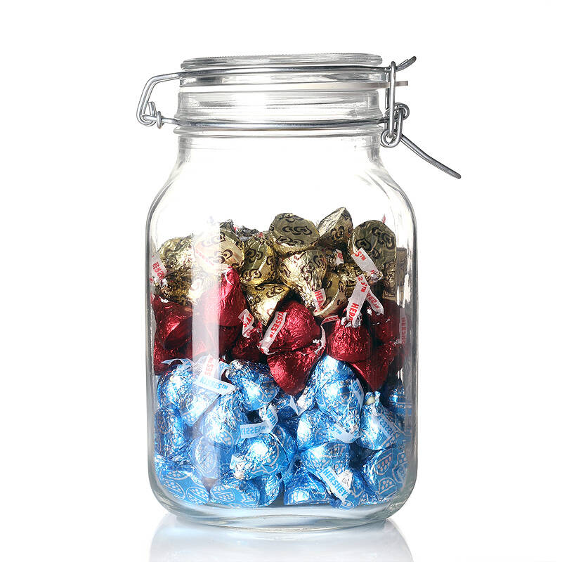 卡普进口无铅玻璃密封罐 玻璃瓶储物罐大密封罐子 玻璃罐干果保鲜罐