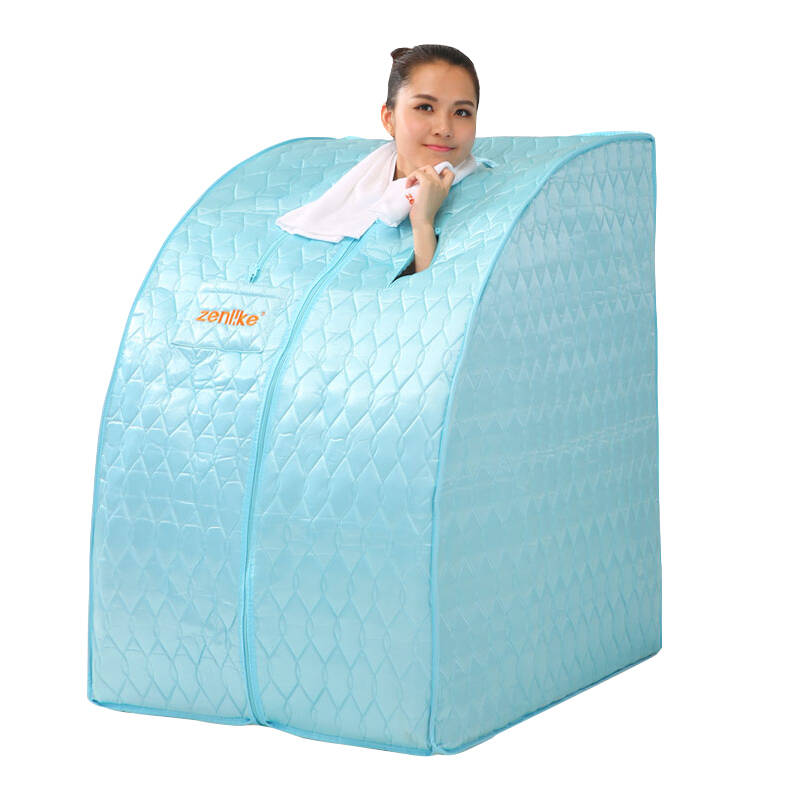 蒸丽康汗蒸箱 家用桑拿房 可折叠托玛琳汗蒸机 青春款蓝色