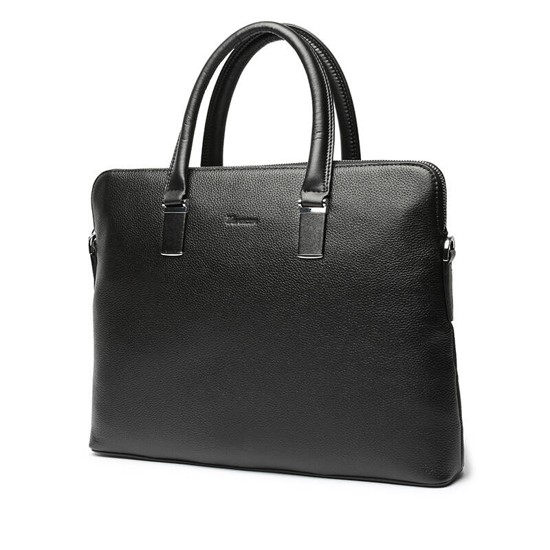 意尔康男包 时尚商务休闲男包56a18312黑色