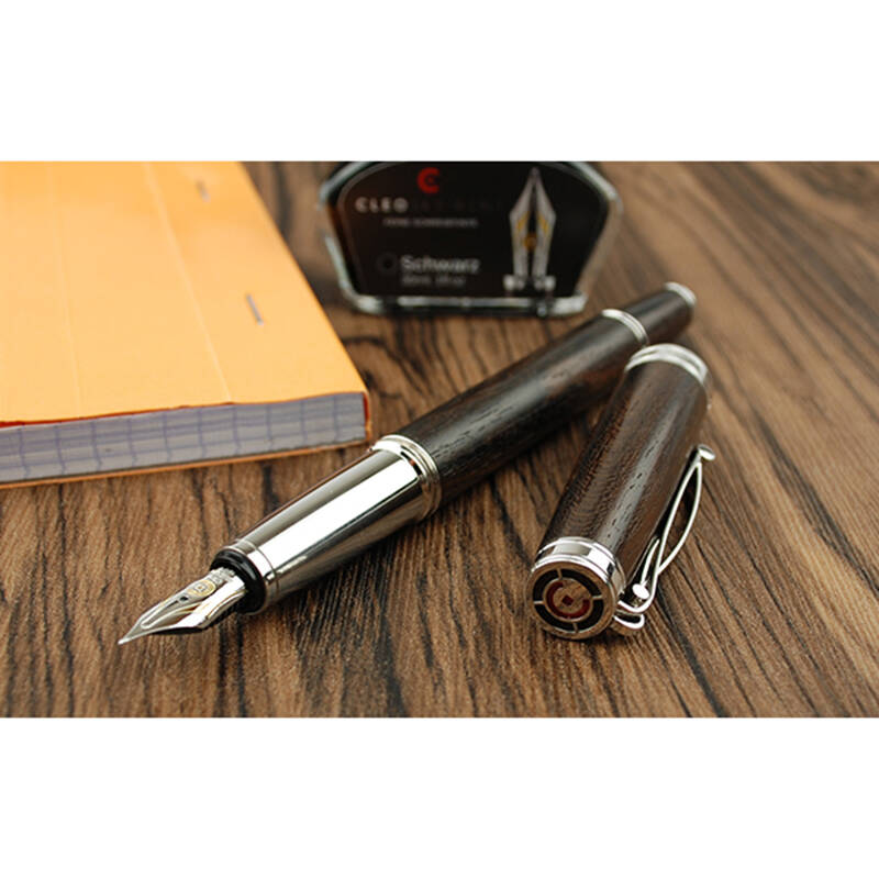 克利欧cleo skribent 自然系列 钢笔 墨水笔 珍贵木质18k金 木质杆