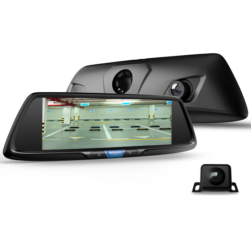 捷渡jado v690s智能语音后视镜行车记录仪3g导航一体机前后双录倒车