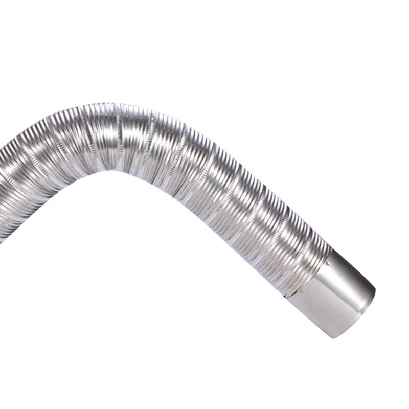 管锅炉不锈钢燃气排烟管强排管5cm配件 烟管万向管止回阀弯防倒风管 5