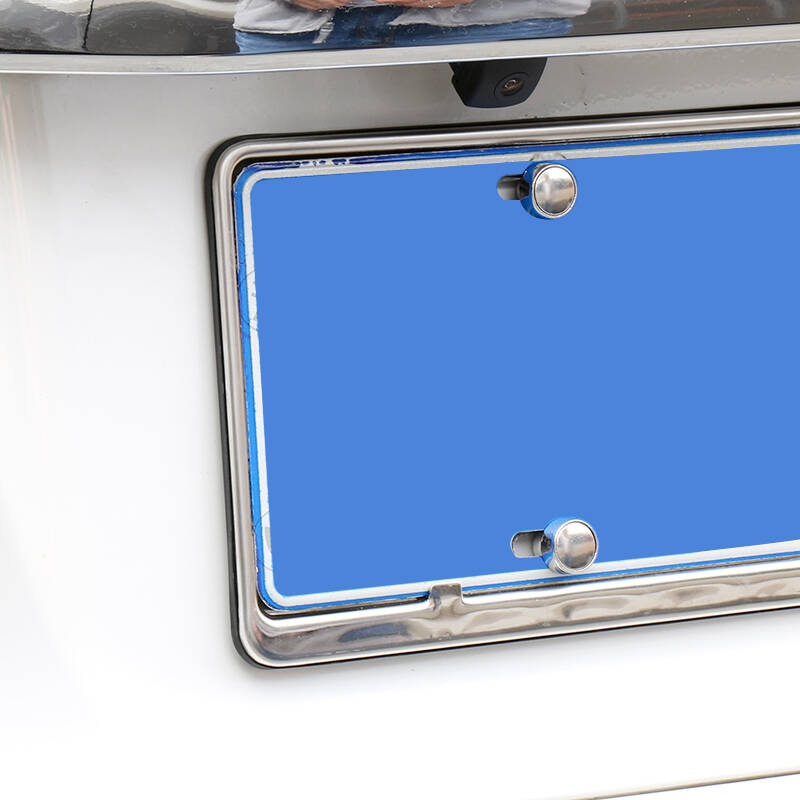 悦野 新交规车牌架 银色不锈钢牌照框车牌框