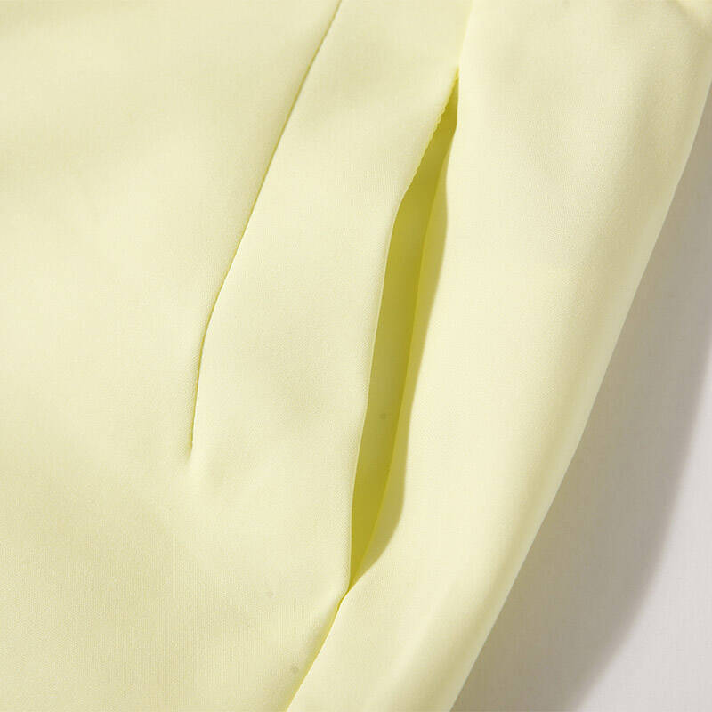 红袖2016夏装新款 直筒简约纯色七分休闲裤女e6215k316c 601鹅黄色 xl