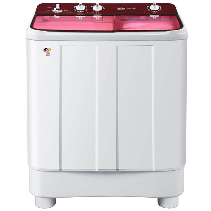 5公斤 透明盖双桶双缸洗衣机(红色)3年质保 