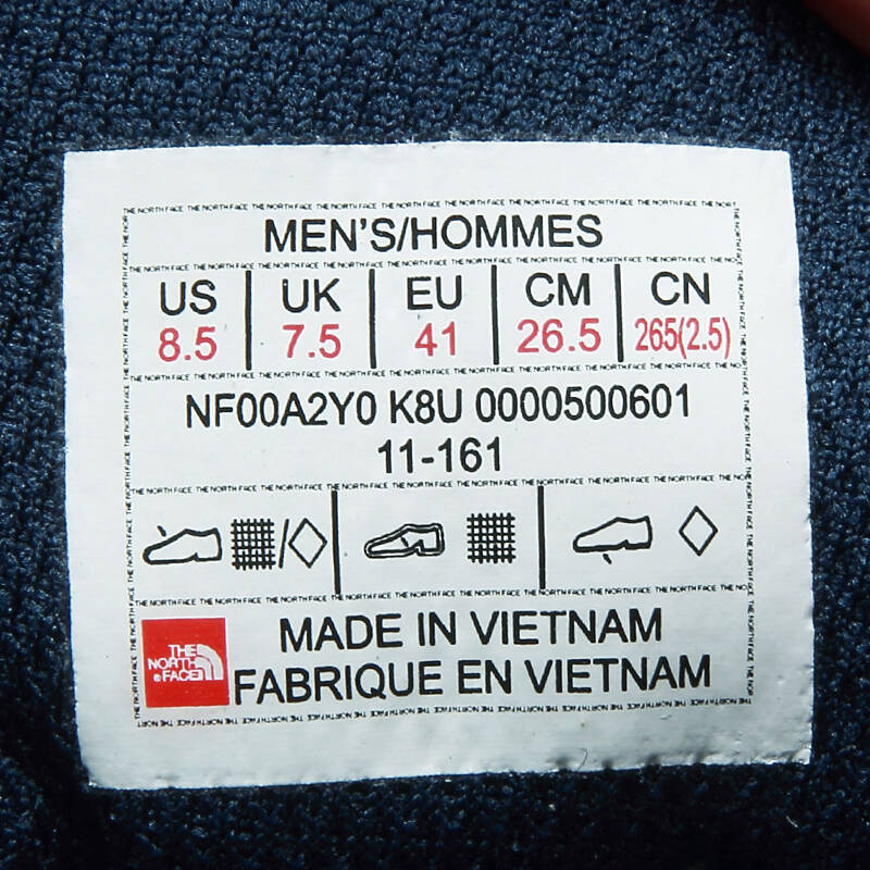 北面thenorthface 男款gore-tex防水透气徒步鞋a2y0 蓝色/红色/k8u