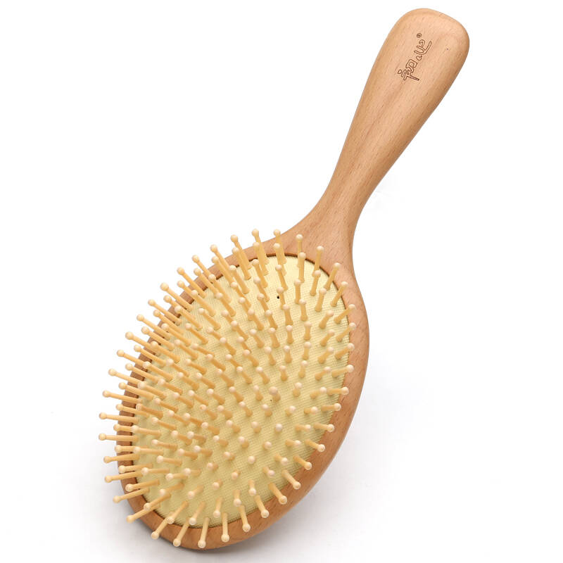 初心 气囊梳卷发梳 榉木手柄按摩梳护发梳子 气垫大板梳保健梳 送爱人