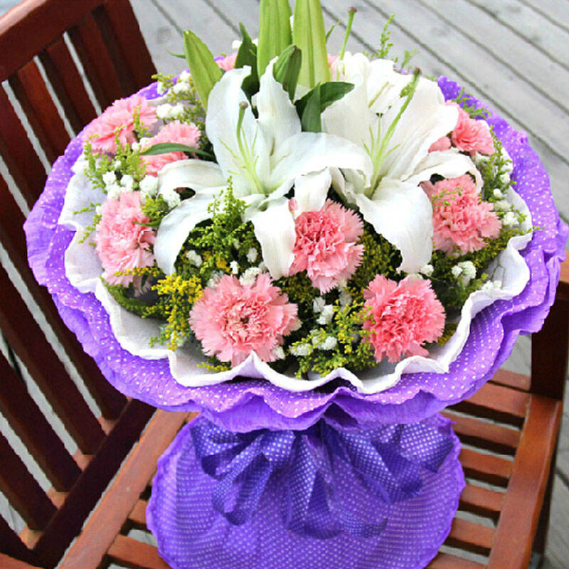 11朵康乃馨鲜花速递送老师送父母送长辈全国配送 款式1