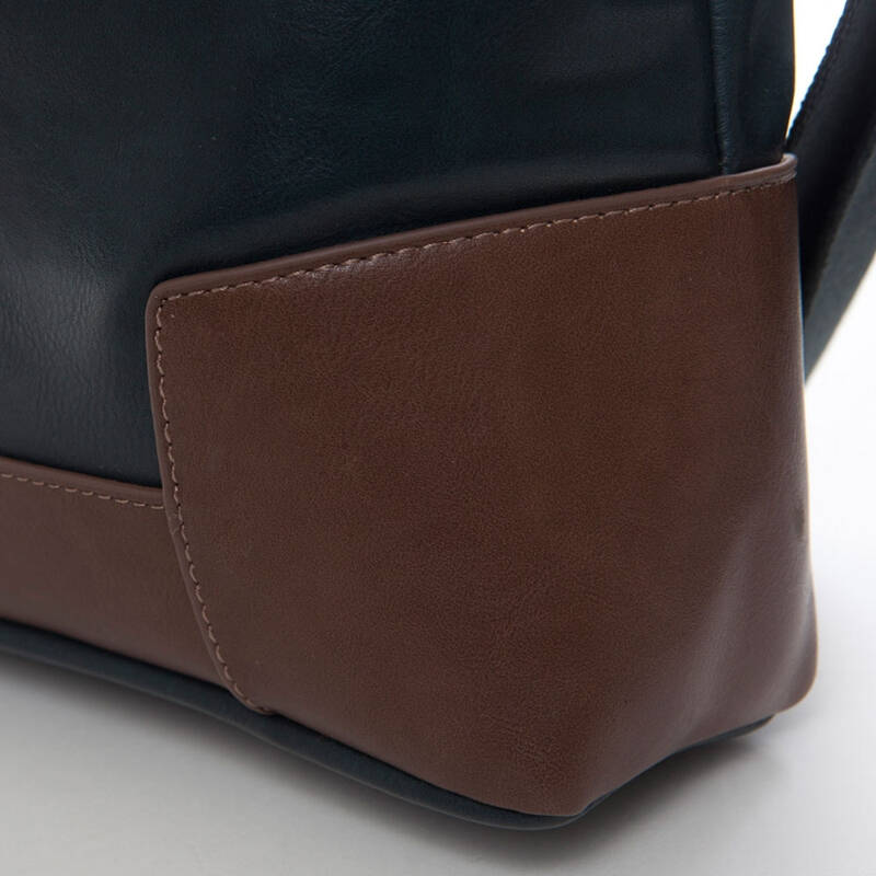 美特斯邦威男大斜挎包244304 棕黑组 均码