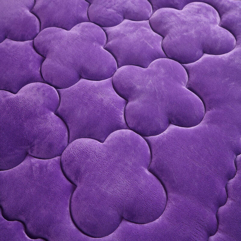 床垫 海藻绒床垫 单人床垫 双人床垫 床褥子 席梦思保护垫 海藻绒紫色