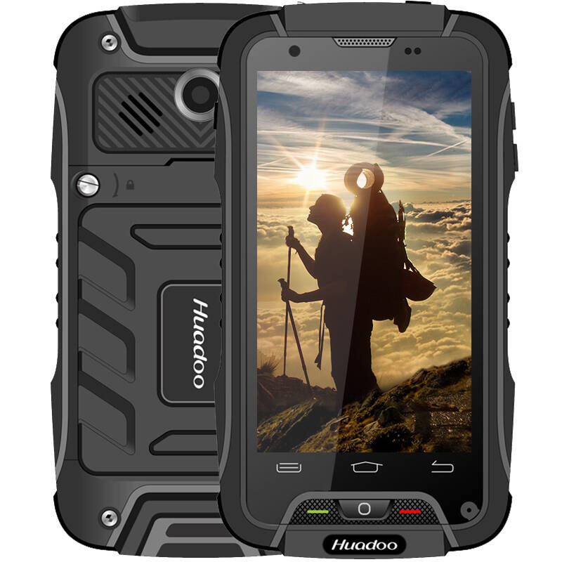 华度(huadoo)v3 4g全网通 路虎军用三防智能手机 双卡双待 黑色