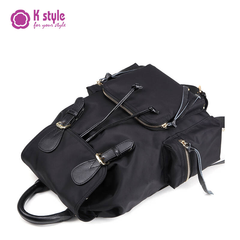 kstyle凯丝莱尔时尚潮流登山旅行单肩双肩女包kcokh3262-1 黑色
