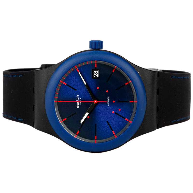 斯沃琪(swatch)手表 装置51系列 机械男女表 装置月夜sutb403