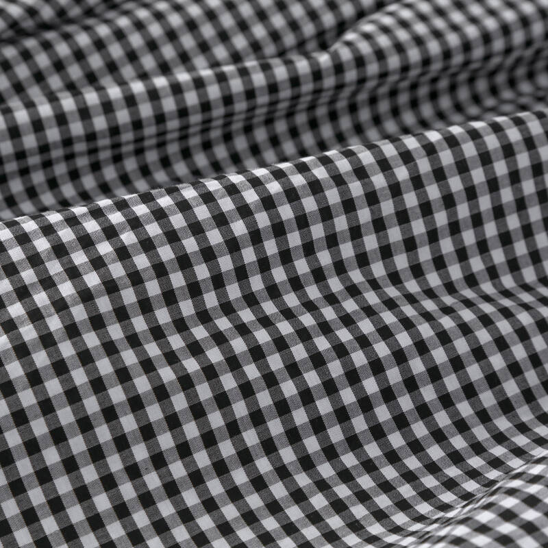 假小子2016新款夏装甜美格子棉质镂空连衣裙蕾丝短裙a字裙女p 黑格子