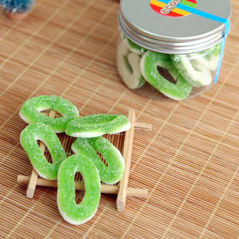 【京东超市】怡可诺牌酸苹果圈橡皮糖100g