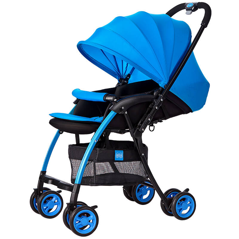 宝宝好f1婴儿推车多功能便携可坐可躺儿童推车双向折叠轻便婴儿车天空