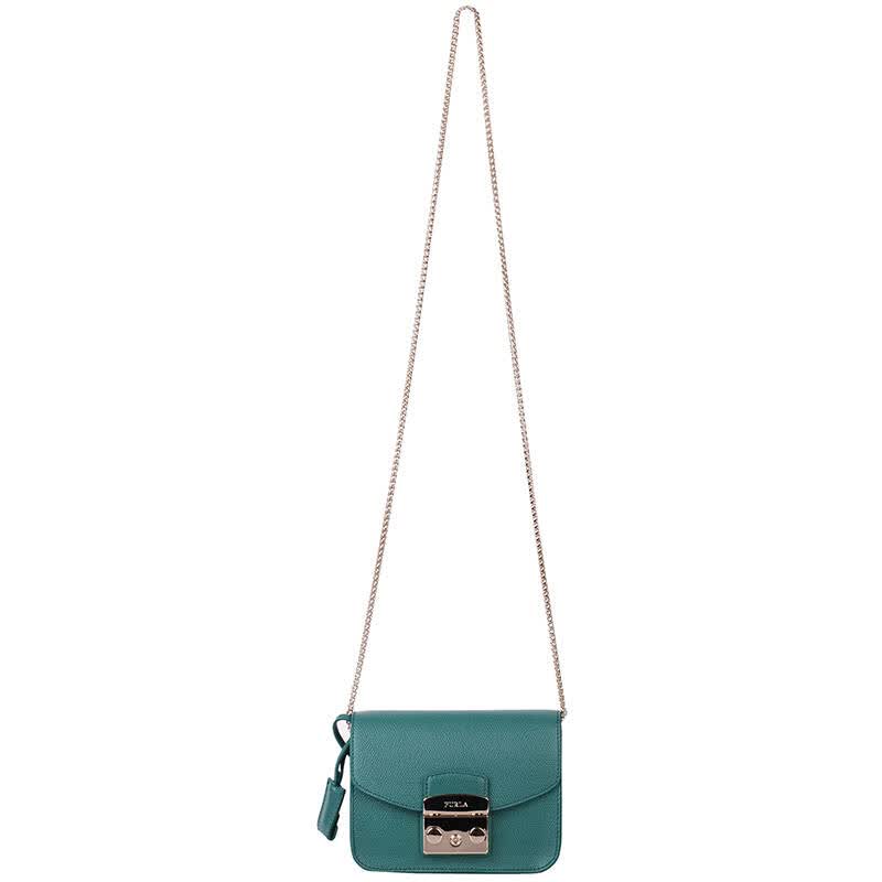 furla 芙拉女包 单肩斜跨链条小包小方包小猪包 绿孔雀石 808038