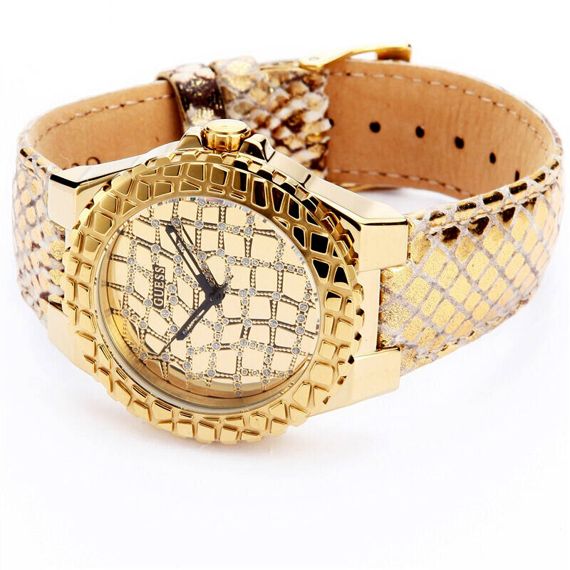 盖尔斯(guess)手表时尚潮流系列性感豹纹个性石英女表w0227l2