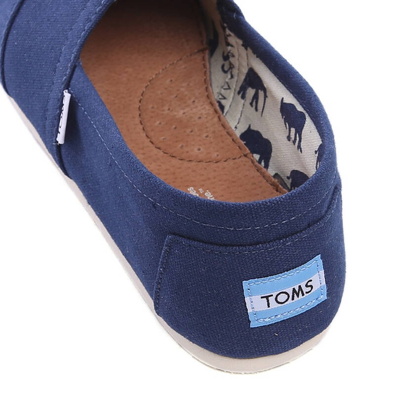 toms 汤姆布鞋 美国正品男士藏青色舒适平底布鞋 001001a07-nvy 12/45