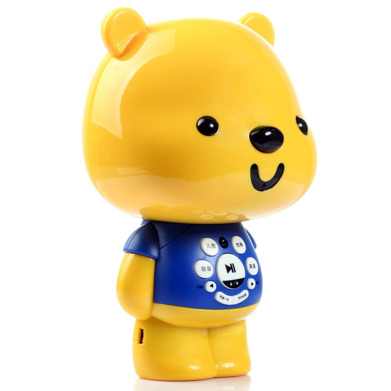 优彼(ubbie)智能启蒙故事机(优享款)蓝色 优比宝贝家亲子熊二代早教机