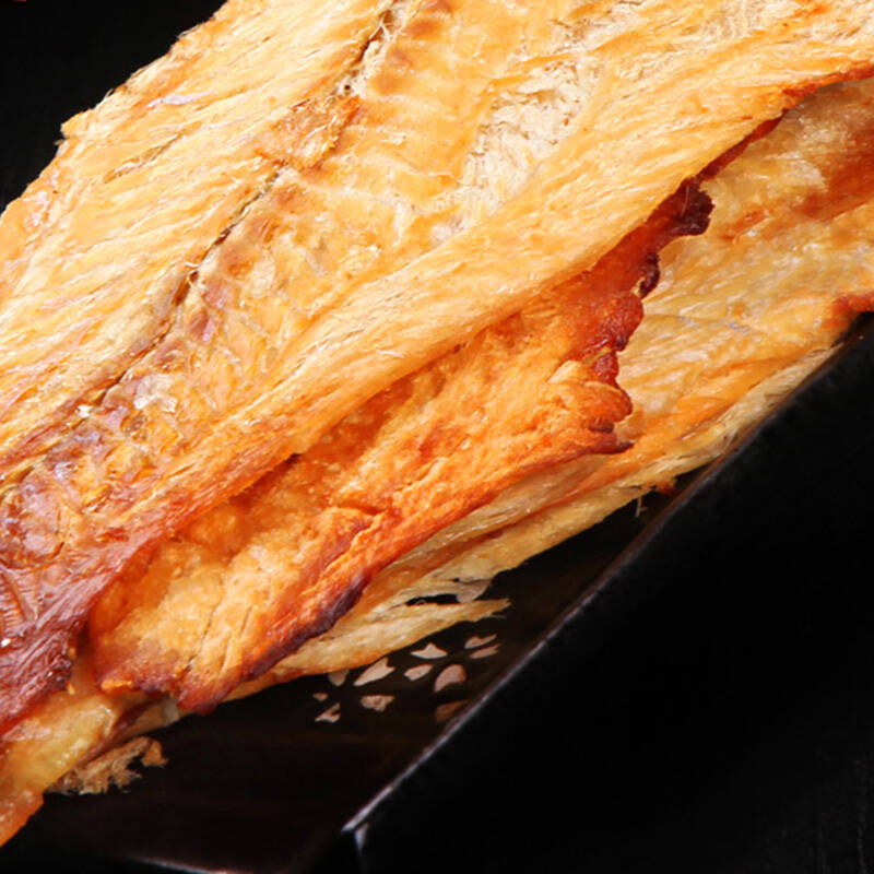 喵在岛 休闲零食 香烤鳕鱼片500g