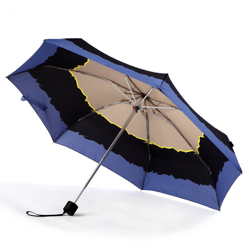 knirps克尼普斯德国伞手动折叠伞四折伞女士晴雨伞户外防雨伞碧海蓝89