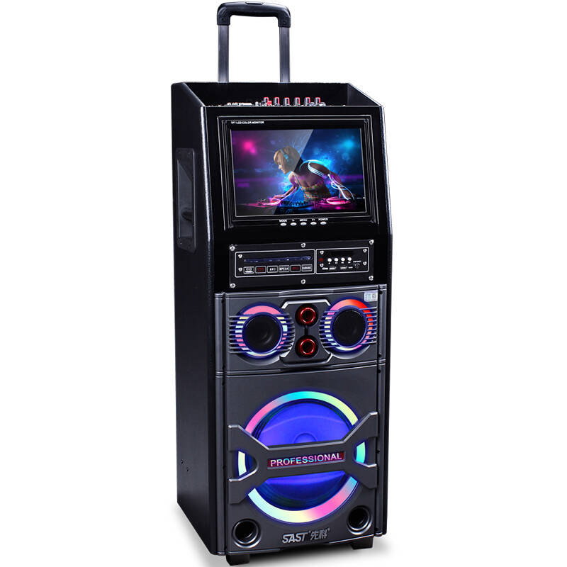 先科(sast)a20b 广场舞音响带显示屏高清户外拉杆大功率插卡大功率
