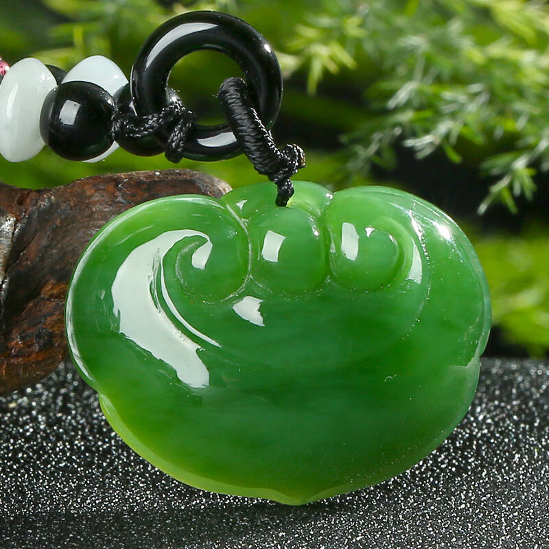 荔尚珠宝和田玉碧玉如意吊坠 挂件 jdabx4700