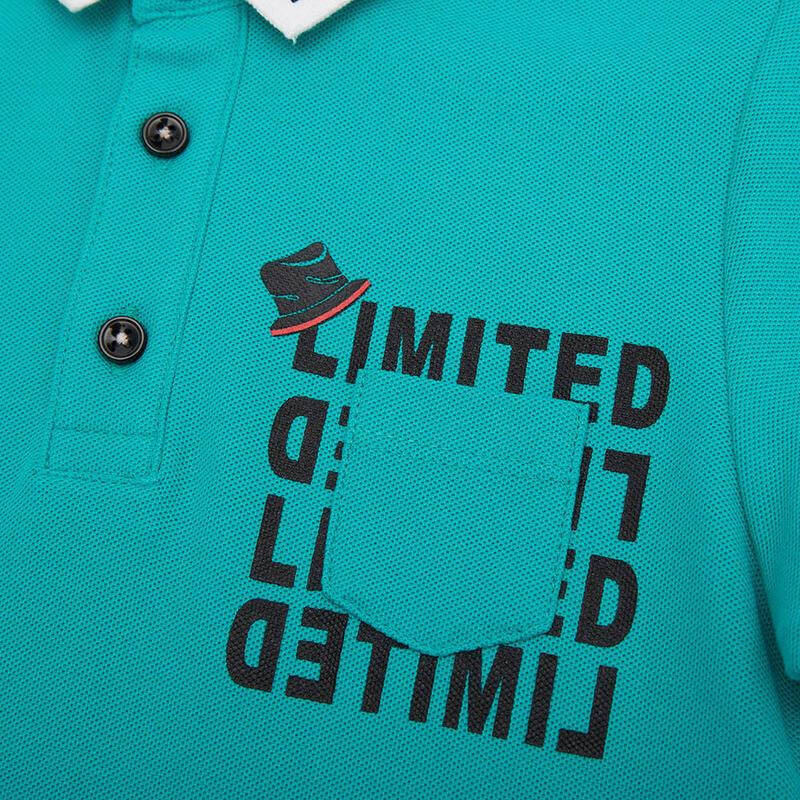 米喜迪2016夏装男童短袖t恤纯棉翻领儿童polo恤潮500223 艳丽绿 130