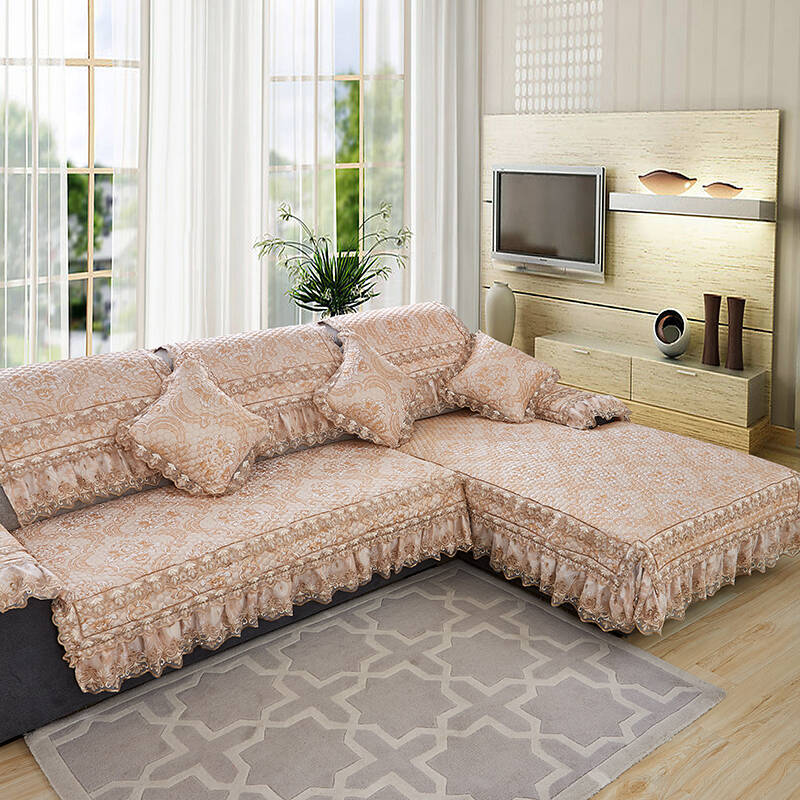 【京东快递】南极人 沙发垫 简约现代布艺欧式提花沙发垫四季坐垫子