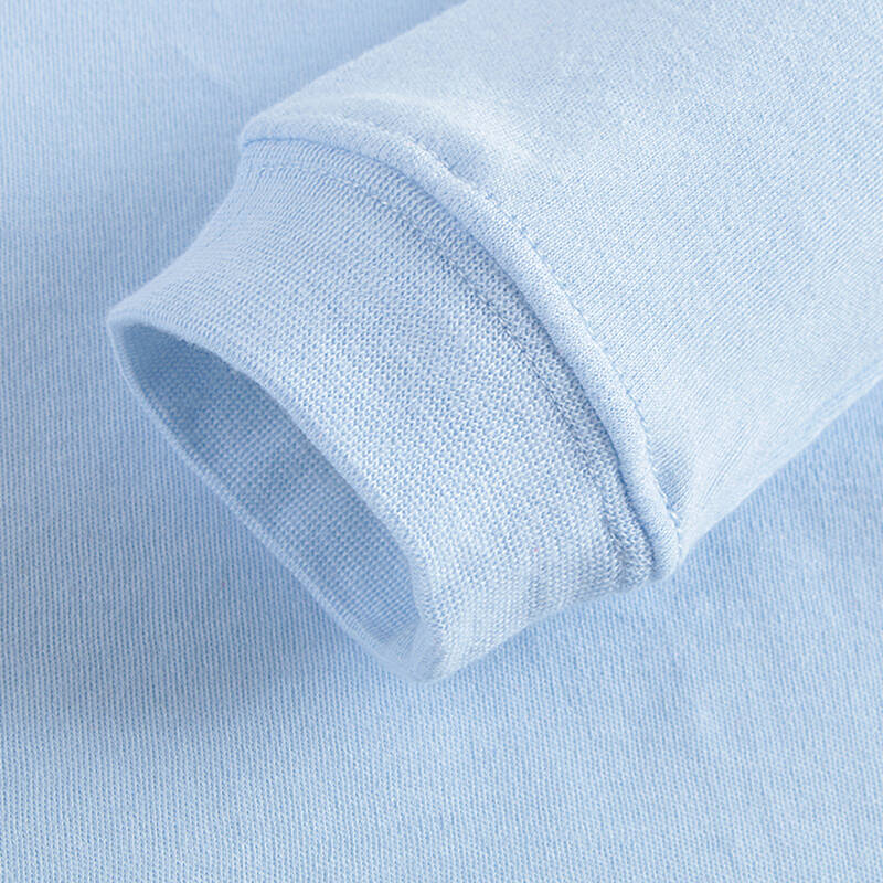 三枪 迪茨 男童儿童香芋蓝舒肤软棉圆领长袖内衣套家居服 29123d0