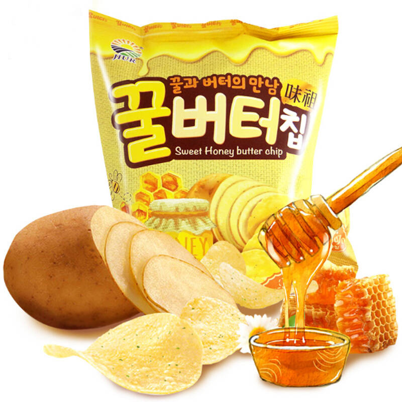 韩国进口 九日 蜂蜜黄油薯片 60g