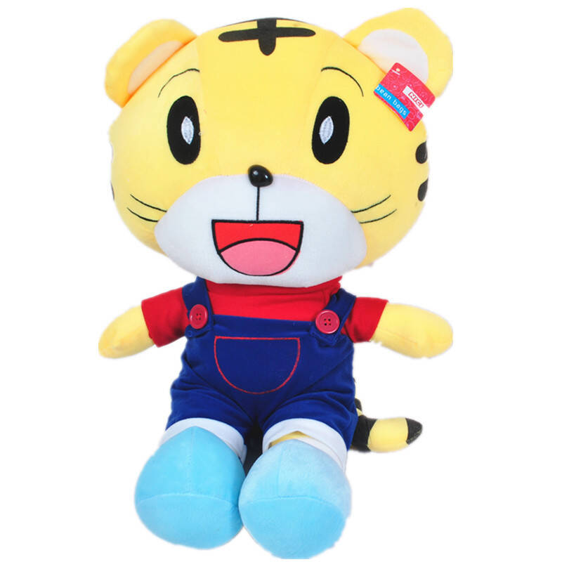 小巧虎公仔老虎巧虎毛绒玩具玩偶宝宝穿衣娃娃儿童礼物 60厘米