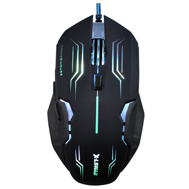 炫光 笔记本电脑有线专业鼠标 牧马人同芯 有线游戏