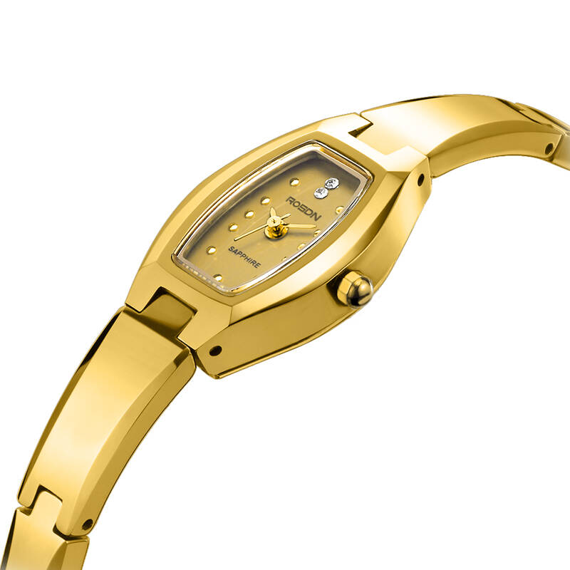 劳士顿(rosdn)手表 女士钨钢系列 石英金色女表 1069-3