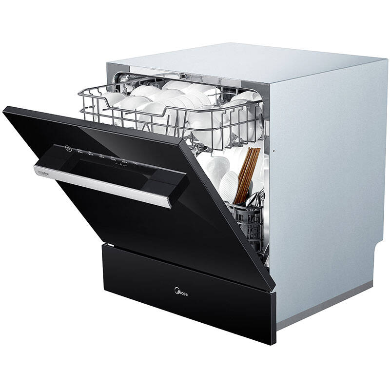 美的(midea) wqp8-w3908j-cn wifi全智能全干 8套嵌入式洗碗机