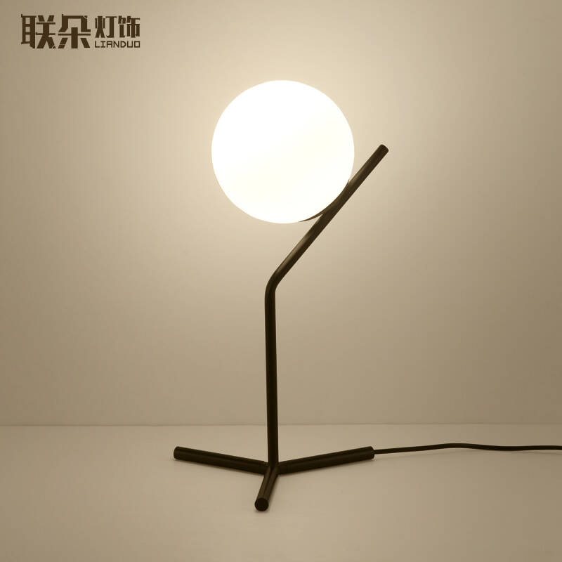 Lian Nordic Simple Creative Art Iron Lamp Office Study Desk Bedroom Lian Nordic Simple Creative Art Iron Lamp Office Study Desk Bedroom Bedside Warm Glass Led Table Black 5w Light Ez Singapore